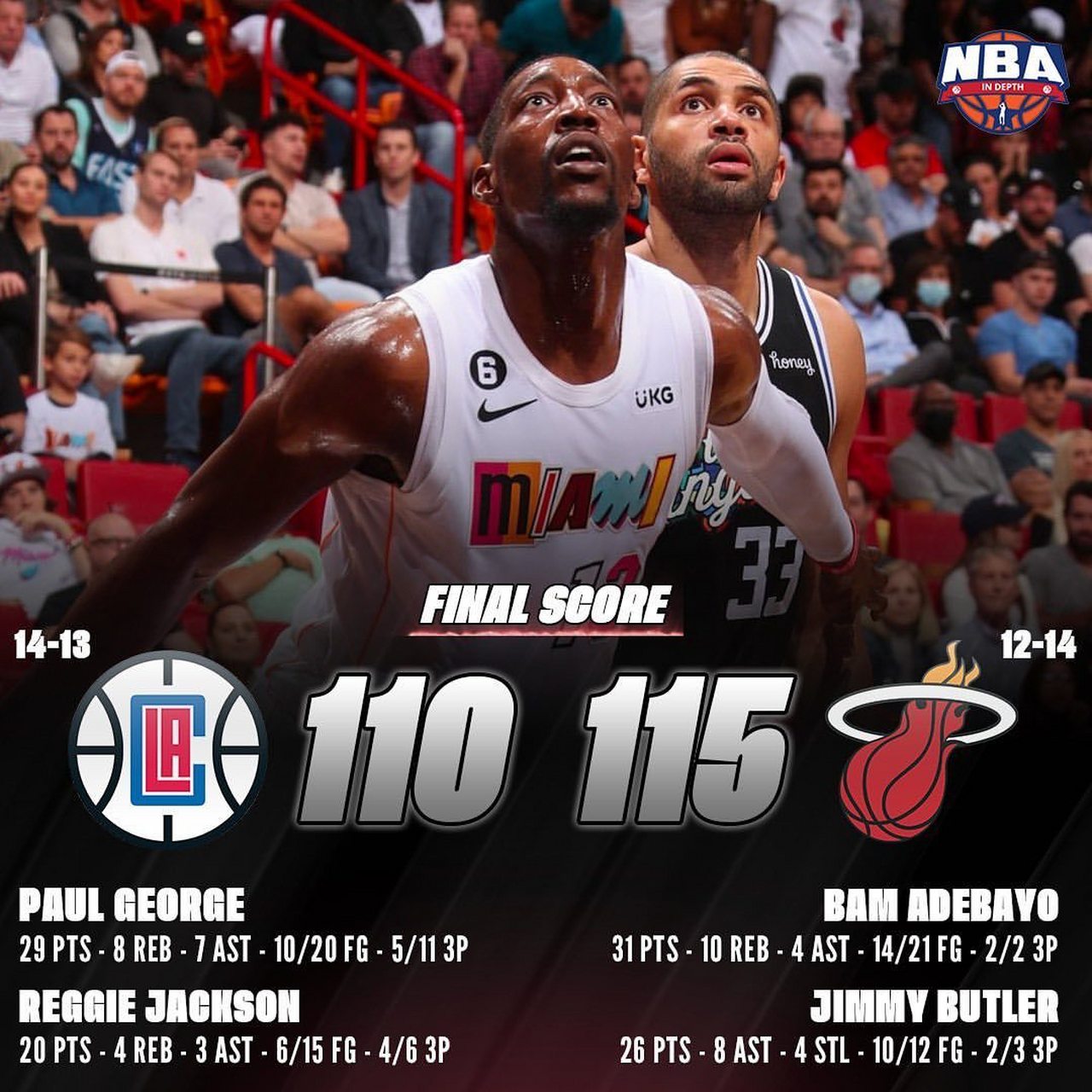 快船大胜热火，莱昂纳德独得分